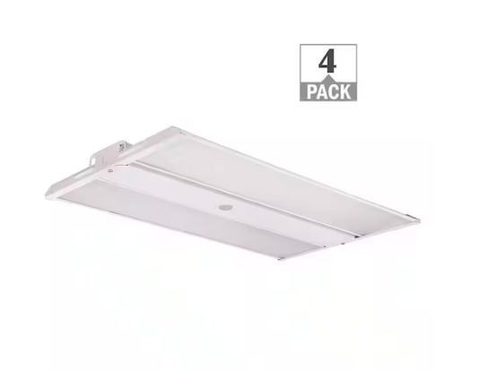 2 ft. 400W Equivalent 33,500-43,000 Lumens Compact Linear Integrated LED Dimmable White High Bay Light 4000K (4-Pack) - 91011059829