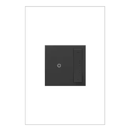 adorne sofTap Single-Pole/3-Way 0-10-Volt Flourecent/LED Dimmer with Microban, Graphite - 91004632401