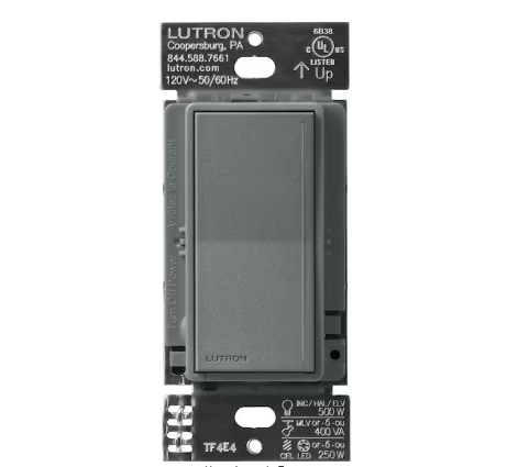 Sunnata Pro LED+ Touch Dimmer Switch, for 500W ELV/MLV, 250W LED, Single Pole/Multi Location, Slate (ST-PRO-N-SL) - 91009032963