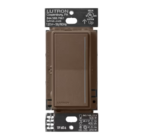 Sunnata Pro LED+ Touch Dimmer Switch, for 500W ELV/MLV, 250W LED, Single Pole/Multi Location, Espresso (ST-PRO-N-EP) - 91009033396