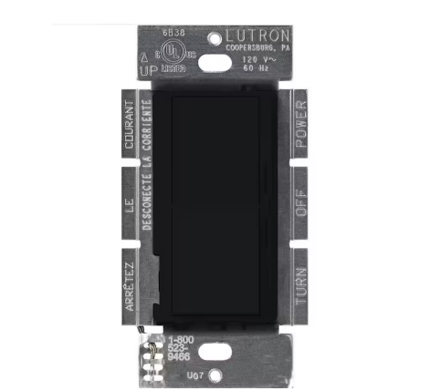 Diva Dimmer Switch for Electronic Low Voltage, 300-Watt/Single-Pole, Midnight (DVSCELV-300P-MN)