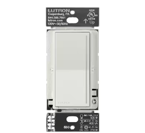 Sunnata Pro LED+ Touch Dimmer Switch, for 500W ELV/MLV, 250W LED, Single Pole/Multi Location, Lunar Gray (ST-PRO-N-LG) - 91009033400