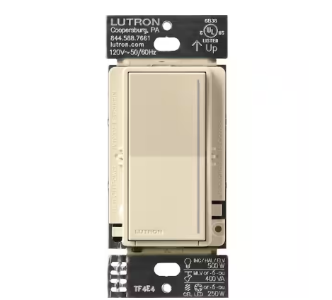 Sunnata Pro LED+ Touch Dimmer Switch, for 500W ELV/MLV, 250W LED, Single Pole/Multi Location, Sand (ST-PRO-N-SD) - 91009032962