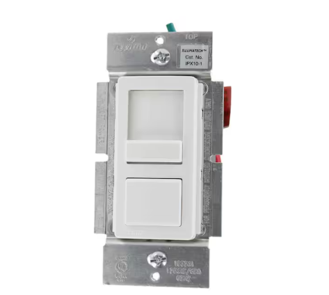 IllumaTech 1000VA Preset Electronic Mark 10 Powerline Fluorescent Slide Dimmer, White/Ivory/Light Almond