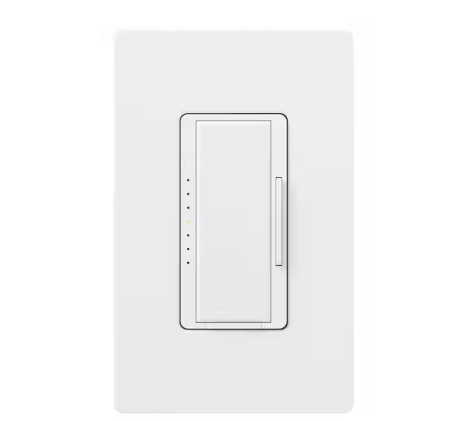 Maestro Dimmer Switch for Incandescent Bulbs, 1000-Watt Single-Pole/3-Way/Multi-Location, Snow (MSC-1000M-SW)