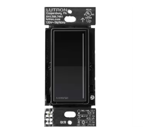 Sunnata Pro LED+ Touch Dimmer Switch, for 500W ELV/MLV, 250W LED, Single Pole/Multi Location, Black (ST-PRO-N-BL) - 91009033391