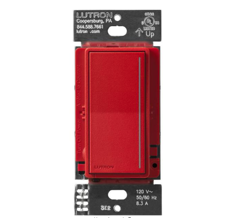 Sunnata Companion Dimmer Switch, only for use with Sunnata Pro LED+ Dimmer Switches, Signal Red (ST-RD-SR) - 91008975893