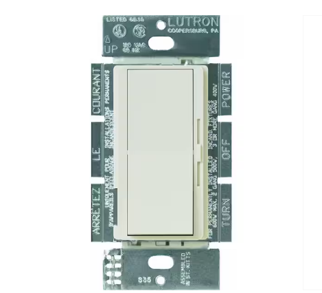 Diva Dimmer Switch for Magnetic Low Voltage, 800-Watt/Single-Pole, Light Almond (DVLV-10P-LA)