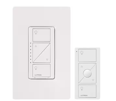 Caseta Wireless 600/150-Watt Multi-Location In-Wall Dimmer with Pico Remote Control Kit - White - 91000027680
