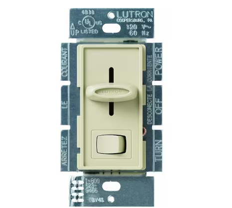 Skylark Dimmer Switch, with Preset, 1000-Watt Incandescent/Single Pole, Ivory (S-10P-IV)