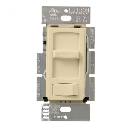 Skylark Contour Dimmer Switch for Electronic Low-Voltage, 300-Watt/Single-Pole or 3-Way, Ivory (CTELV-303P-IV)