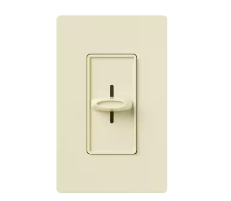 Skylark Dimmer Switch, Slide-to-Off, 1000-Watt Incandescent/Single-Pole, Almond (S-1000-AL)
