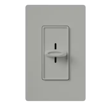 Skylark Dimmer Switch, Slide-to-Off, 1000-Watt Incandescent/Single-Pole, Gray (S-1000-GR)
