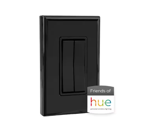 Click for Philips Hue Wireless Dimmer Specialty Light Switch, Black - 91006775534