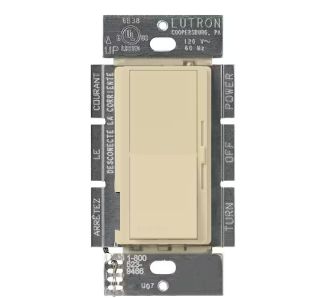 Diva Dimmer Switch for Magnetic Low Voltage, 450-Watt/Single-Pole, Ivory (DVLV-600P-IV)