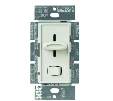 Skylark Dimmer Switch for Electronic Low-Voltage, 300-Watt Incandescent/Single-Pole, Light Almond (SELV-300P-LA)