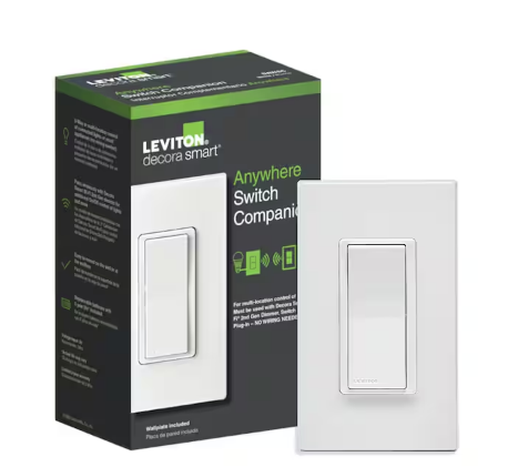 Decora Smart Anywhere Switch Companion, Add Wire-Free 3-Way On/Off Control to Decora Smart Wi-Fi 2nd Gen, White - 91006063954