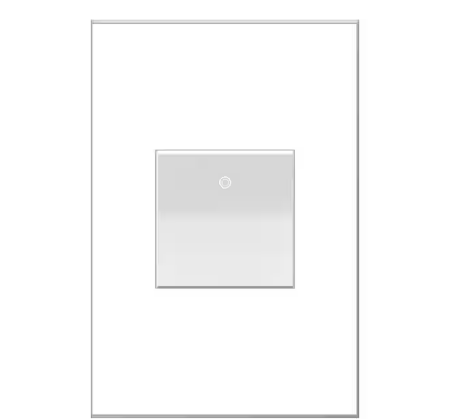 adorne Paddle 15 Amp 277-Volt Single Pole/3-Way Decorator Switch with Microban, White - 91004633527