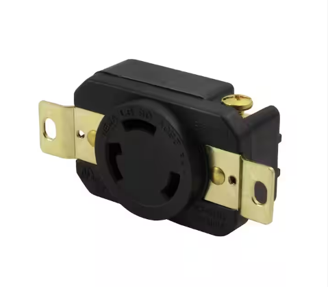 30-Amp 250-Volt NEMA L6-30R Flush Mounting Locking Industrial Grade Receptacle - 91003218428