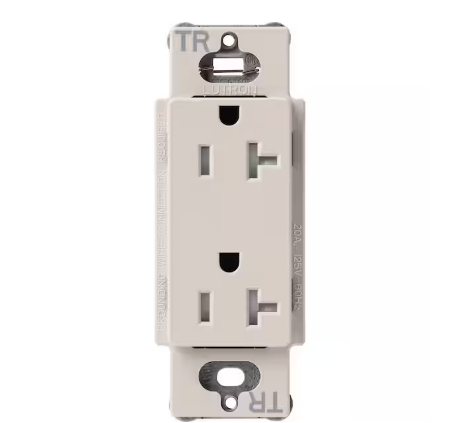 Claro 20-Amp Tamper-Resistant Duplex Receptacle, Taupe (SCRS-20-TR-TP) - 91006391715