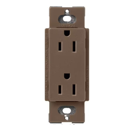 Claro 15 Amp Duplex Outlet, Espresso (SCR-15-EP) - 91009502169