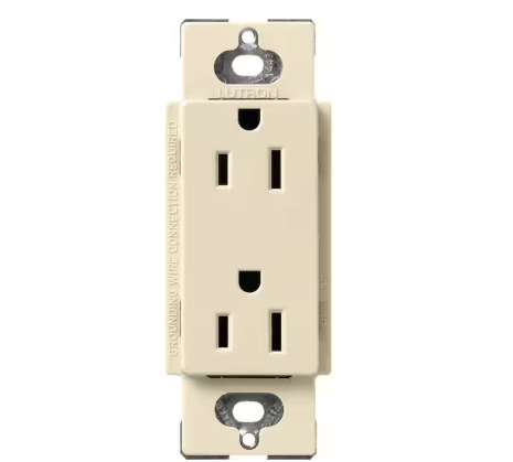 Claro 15 Amp Duplex Outlet, Sand (SCR-15-SD) - 91009502172