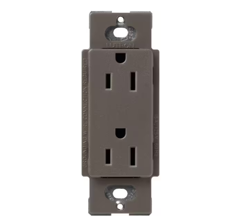 Claro 15 Amp Duplex Outlet, Truffle (SCR-15-TF) - 91009501809