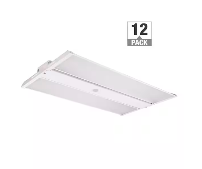 2 ft. 400W Equivalent 17,000-23,500 Lumens Compact Linear Integrated LED Dimmable White High Bay Light 4000K (12-Pack) - 91011059089