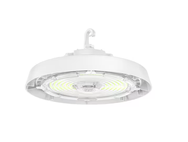 400-Watt Equivalent 11 in. Round Integrated LED White High Bay Light 27000-36000 Lumens Adjustable CCT 120-277v - 91010046205