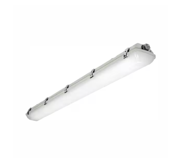 4 ft. 39-Watt White Integrated LED 4500-Lumens UNV Voltage Commercial Vaportite High Bay Light - 91003174569