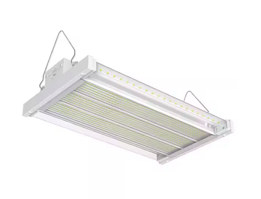 19 in. White Integrated LED Dimmable Linear High Bay with Adjustable Up Light, at 20000 Lumens, 5000K Daylight - 91008926881