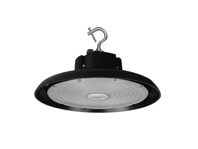 HBC4 14.2 in. 900-Watt Equivalent Integrated LED Black High Bay Light 4000K - 91009367005