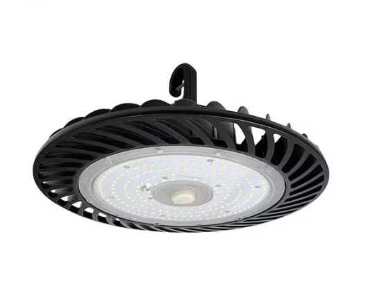 12.3 in. 750-Watt Equivalent Integrated LED Dimmable Black High Bay UFO Light 5000K 39000 Lumens, UL Listed, IP65 - 91010748044