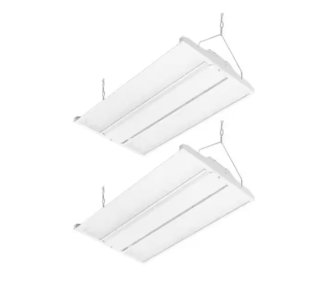 2-Pack 2ft. 800Watt Equivalent White Integrated LED Dimmable Linear High Bay Light,120- 277Volt 22,950Lumens 4000K/5000K