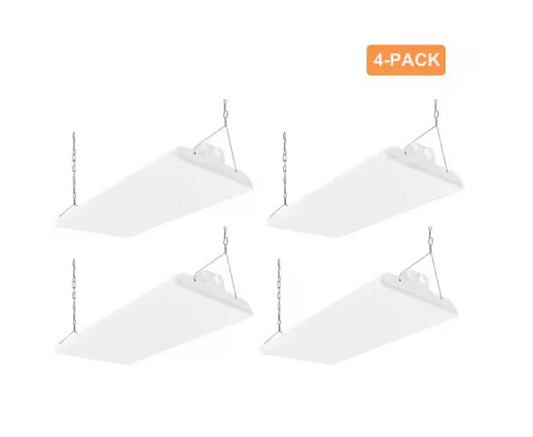 2 ft. 600-Watt Equivalent Up To 28,350 Lumens Integrated LED Dimmable High Bay Light, 5000K Daylight, UL Listed (4-Pack) - 91012246319