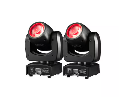 4 in 1 LED Moving Head DJ lights Mini Beam Stage Lights RGBW Sound for Disco Party Stage Lighting - (2-Pack) - 91012223118