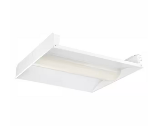 2 ft. x 2 ft. 128-Watt Equivalent Integrated LED White Troffer, 4000K (2-Pack)