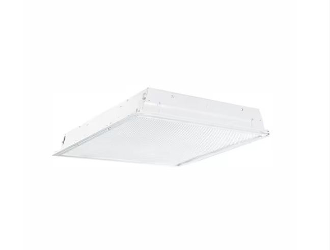 2 ft. x 2 ft. White Integrated LED Drop Ceiling Troffer Light with 3200 Lumens, 3500K