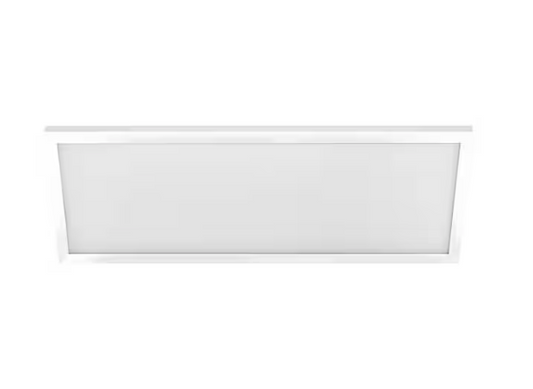 1 ft. x 4 ft. 50-Watt Dimmable White Integrated LED 4000K Bright White Edge-Lit Flat Panel Ceiling Flushmount - 91009421649