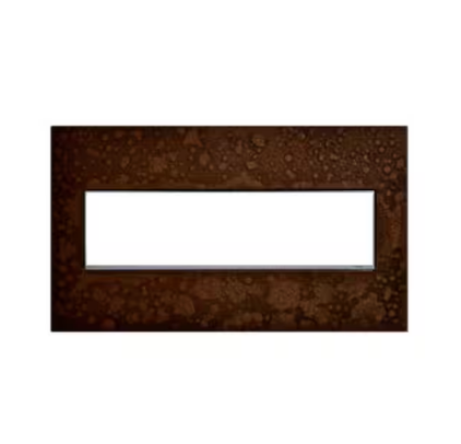 adorne 4 Gang Decorator/Rocker Wall Plate, Hubbardton Forge Bronze (1-Pack) - 91004597181