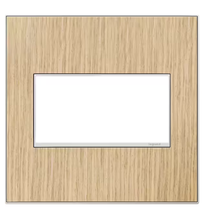 adorne 2 Gang Decorator/Rocker Wall Plate, French Oak (1-Pack) - 9804379