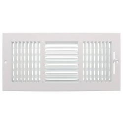 Stamped Supply Register 3 Way 14" x 6" - 9166