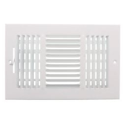 Stamped Supply Register 3 Way 8" x 6" - 9175
