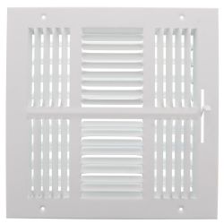 Stamped Supply Register 4 Way 12" x 12" - 9178