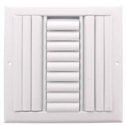 Curved Blade Supply Register MSD 3 Way 10" x 10" - 911786
