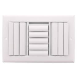 Curved Blade Supply Register MSD 3 Way 12" x 6" - 94936