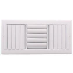 Curved Blade Supply Register MSD 3 Way 14" x 6" - 95309
