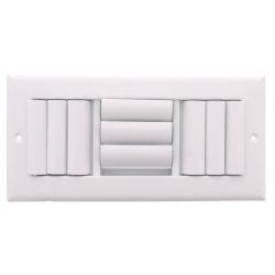 Curved Blade Supply Register MSD 3 Way 8" x 4" - 94765