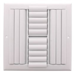 Curved Blade Supply Register MSD 4 Way 14" x 14" - 9851
