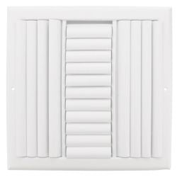 Curved Blade Supply Register MSD 4 Way 16" x 16" - 9852
